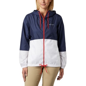 Columbia Jas Dames, Flash Forward Windbreaker Donkerblauw Wit, 54IXFQWUV